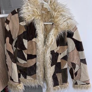Vintage Pennylane Fur Trim Coat